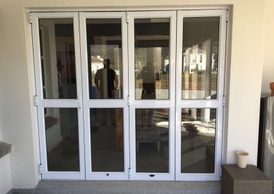 3+1 Panel concertina door closed position